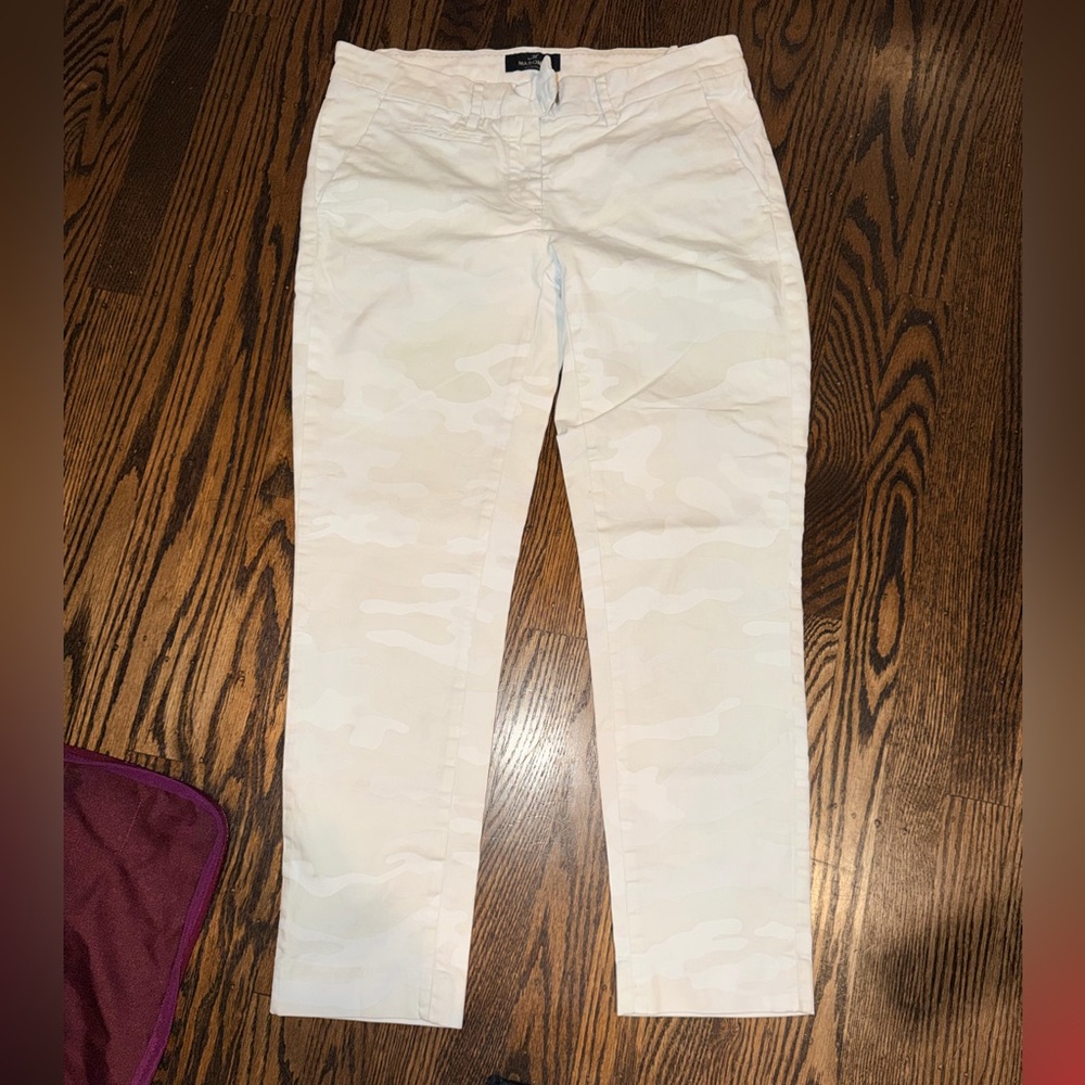 Mason’s Women's Camouflage Jaqueline Curvy style Cream Ankle chino pants 40